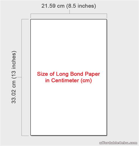 long coupon bond size in word|LONG BOND PAPER SIZE: Here’s Its Size On .